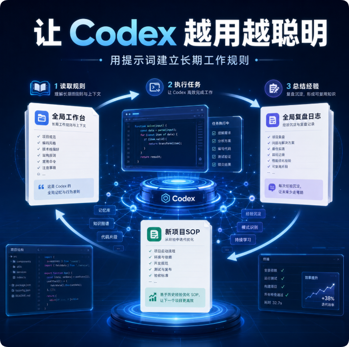让 Codex 越用越聪明：用一套长期规则积累项目经验